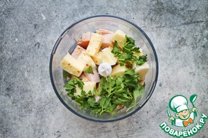 Закусочное печенье с ветчиной и сыром Закусочное печенье с ветчиной и сыром