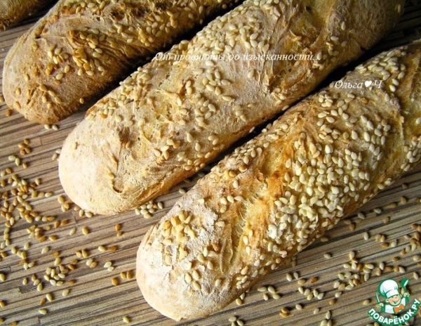 Багеты с кунжутом Багеты с кунжутом