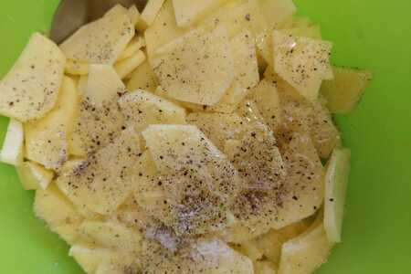 Запеченный картофель с шампиньонами