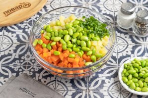 Винегрет с бобами эдамаме Винегрет с бобами эдамаме