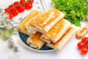 Лаваш с колбасой и сыром Лаваш с колбасой и сыром