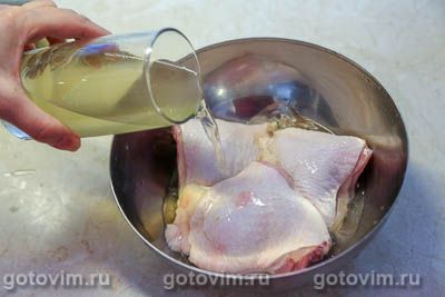 Куриные бедра в рассоле, запеченные в духовке Куриные бедра в рассоле, запеченные в духовке