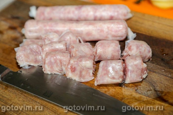 Плов с колбасками, картофелем и фасолью Плов с колбасками, картофелем и фасолью