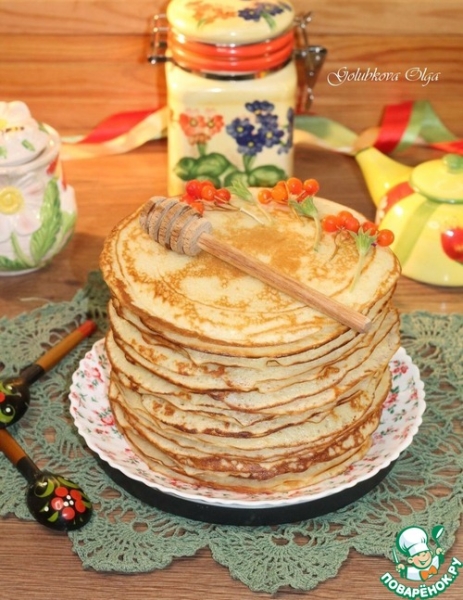 Блины приготовленные на взбитых белках Блины приготовленные на взбитых белках