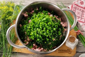 Окрошка на лимонной кислоте