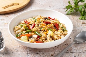 Ячневая каша с овощами Ячневая каша с овощами