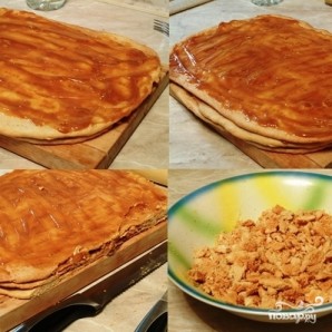 Пирожное с варёной сгущёнкой Пирожное с варёной сгущёнкой