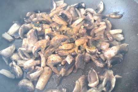 Закуска из овощей и грибов на поленте Закуска из овощей и грибов на поленте