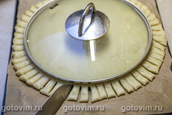 Открытый пирог с клюквой и яблоками Открытый пирог с клюквой и яблоками