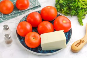 Помидоры с сыром в аэрогриле