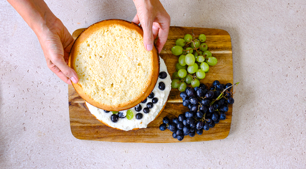 Творожный торт с виноградом, пошаговый рецепт с фото Творожный торт с виноградом, пошаговый рецепт с фото
