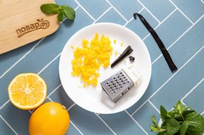 Лимонное мороженое с ванилью Лимонное мороженое с ванилью