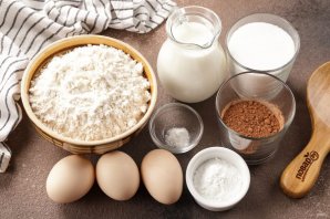 Торт "Зебра" на кефире Торт "Зебра" на кефире