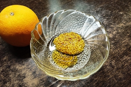 Запечённая зубатка в медово-горчичном маринаде