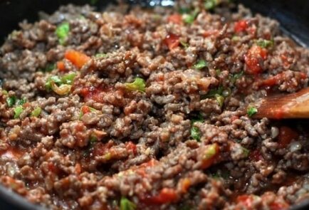 Тортилья с фаршем и сыром Тортилья с фаршем и сыром