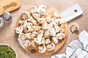 Шампиньоны на сковороде Шампиньоны на сковороде