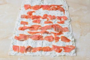 Лаваш с красной рыбой Лаваш с красной рыбой