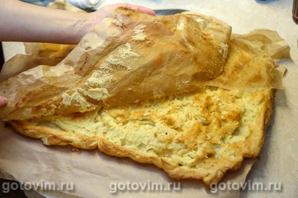 Рулет Карпатка из заварного теста с кремом и джемом