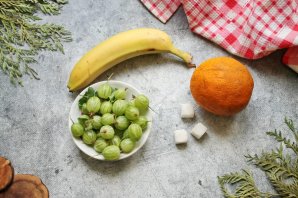 Варенье из крыжовника с апельсином и бананом Варенье из крыжовника с апельсином и бананом