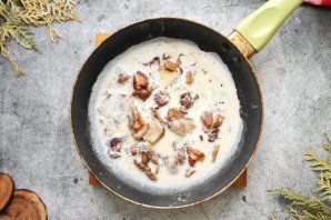 Морской гребешок с картошкой и грибами Морской гребешок с картошкой и грибами