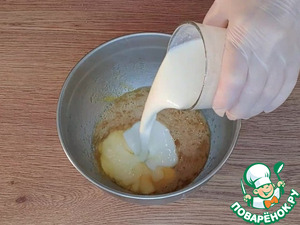 Блины на кипятке с грибной начинкой