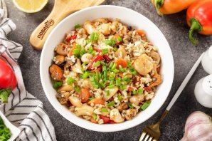 Жареный рис с морепродуктами