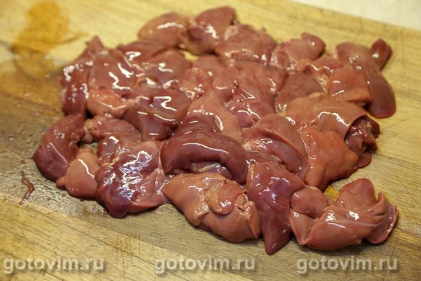 Печень с яблоками по-берлински Печень с яблоками по-берлински