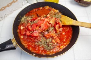 Лазанья с помидорами и сыром Лазанья с помидорами и сыром