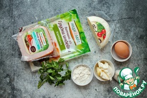 Закусочное печенье с ветчиной и сыром Закусочное печенье с ветчиной и сыром