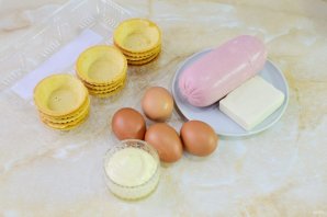 Тарталетки с ветчиной Тарталетки с ветчиной