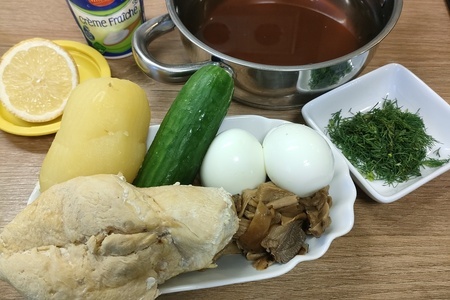 Пущинский холодник (грибная окрошка) Пущинский холодник (грибная окрошка)