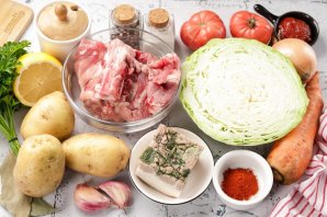 Щи со шкварками Щи со шкварками
