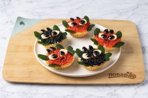 Тарталетки «Дракончики» на Новый год Тарталетки «Дракончики» на Новый год