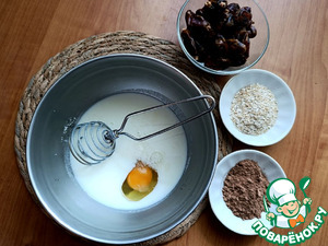 Кекс с овсяными отрубями и финиками