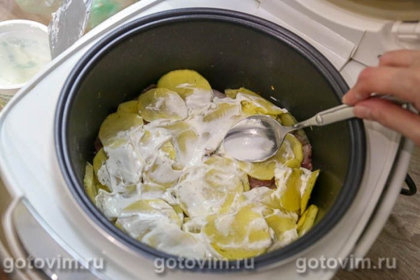 Запеканка из салаки с картофелем в мультиварке