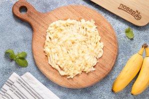 Овсянка с бананом и арахисовой пастой Овсянка с бананом и арахисовой пастой