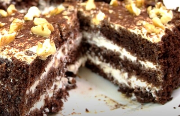 Дежурный торт «3 стакана». Рецепт без пропитки: всё перемешиваю и в духовку