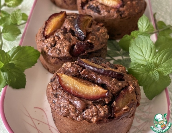 Запечённая овсянка со сливой Запечённая овсянка со сливой