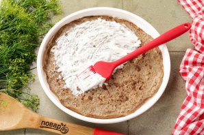 Печеночный торт с морковью