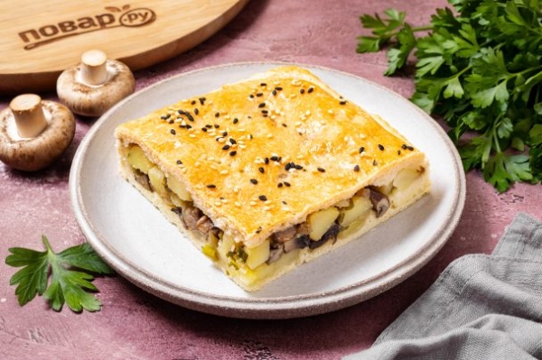 Картофельный пирог с грибами Картофельный пирог с грибами