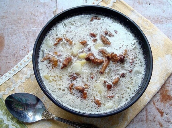 Суп из лисичек Суп из лисичек