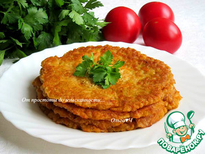 Морковные блины с паприкой