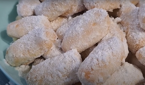 Без дрожжей, соды и разрыхлителя. Нежное печенье «Снежок»