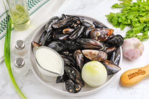 Мидии в белом соусе Мидии в белом соусе