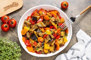 Рагу из баклажанов в мультиварке