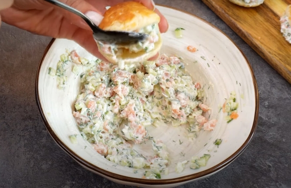 Лучшая Новогодняя закуска. Тарталетки с невероятно вкусной начинкой Лучшая Новогодняя закуска. Тарталетки с невероятно вкусной начинкой