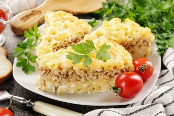 Макароны с фаршем в духовке Макароны с фаршем в духовке