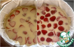 Тарт с клубникой и сметанной заливкой Тарт с клубникой и сметанной заливкой