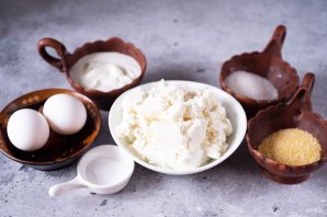 Творожная запеканка с кукурузной крупой Творожная запеканка с кукурузной крупой