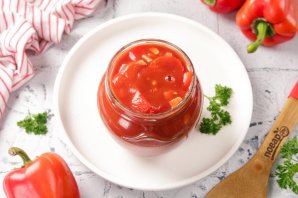 Лечо с томатной пастой Лечо с томатной пастой